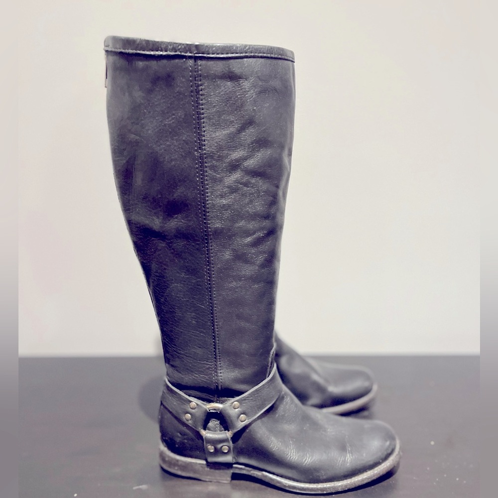 Women’s Frye Phillip Harness Tall knee High Leather Riding Boots